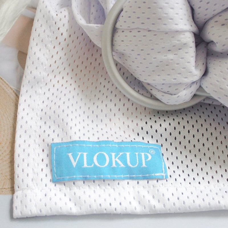 Vlokup Baby Water Ring Sling Carrier | Lightweight Breathable Mesh Baby Wrap for Infant, Newborn, Kids and Toddlers | Perfect for Summer, Swimming, Pool, Beach | Great for Dad Too White - Image 5